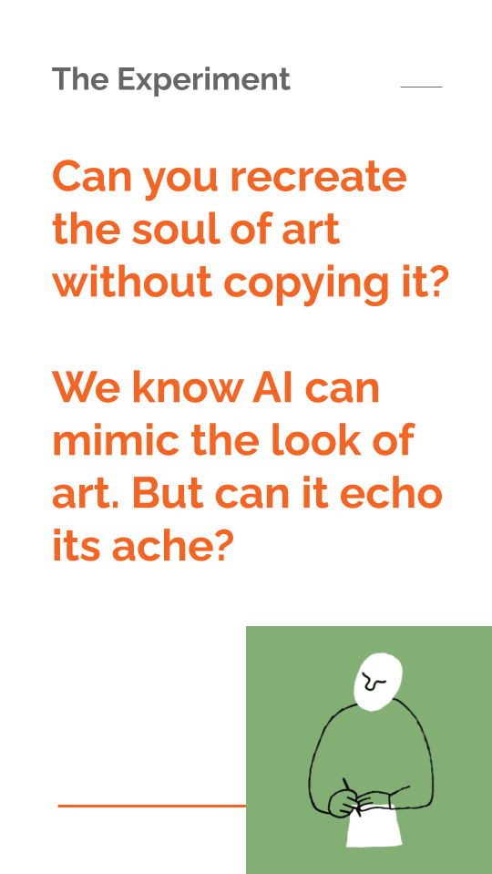 Slide 2 of AI. Art. Human Emotion.