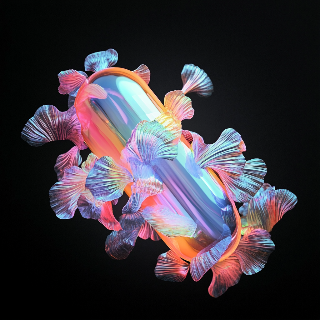 mAI pill portrait 1, generated in Midjourney
