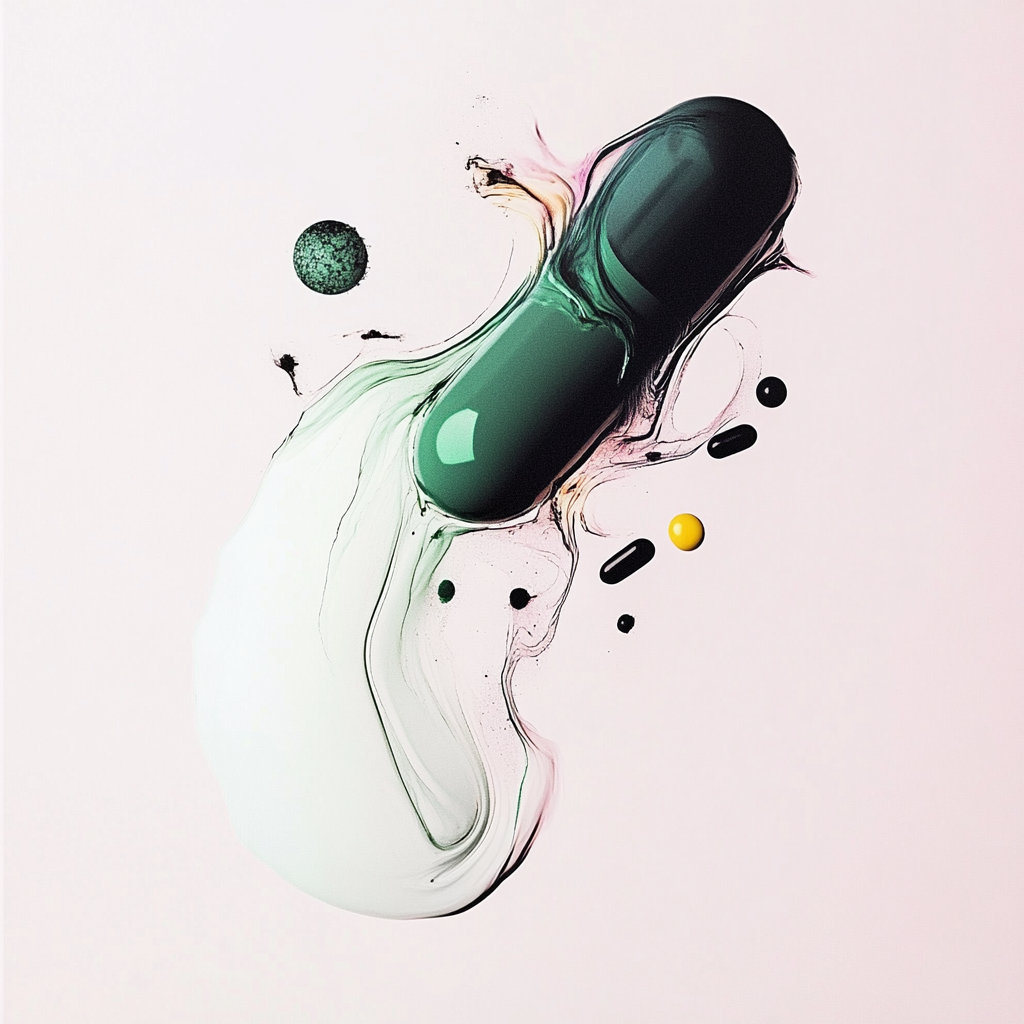 mAI pill portrait 3, generated in Midjourney